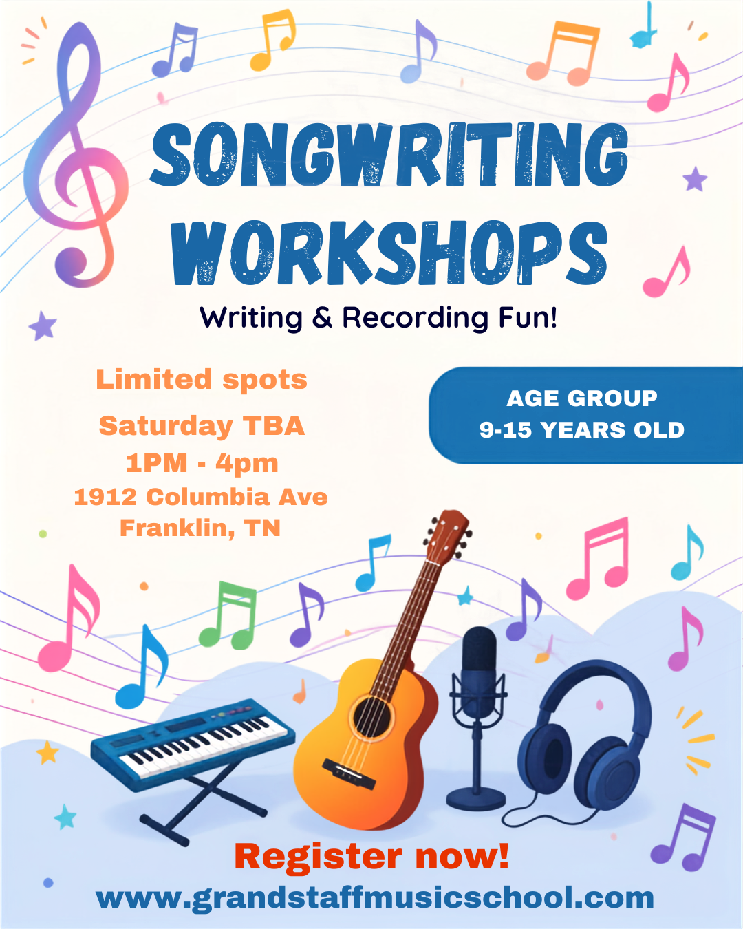 Kids Songwriting Workshops